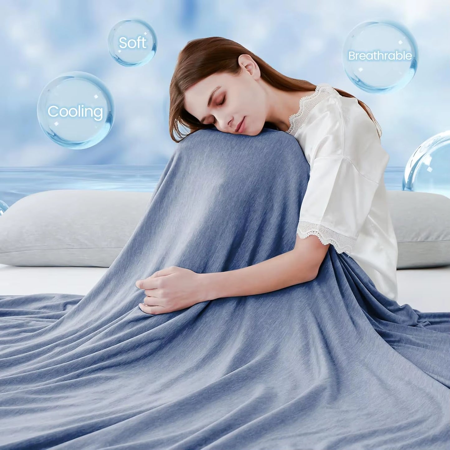 Blanket Cool Summer Throw Home Use Air Conditioning Breathable Washable Featuring Polyester Perfect Gift Wholesale