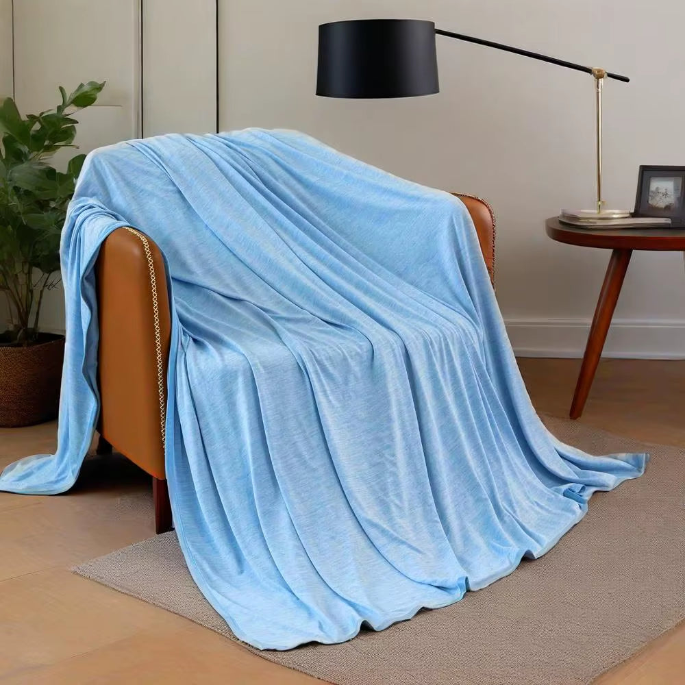 Blanket Cool Summer Throw Home Use Air Conditioning Breathable Washable Featuring Polyester Perfect Gift Wholesale